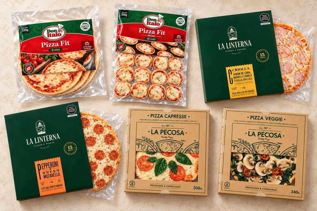 Pizzas congeladas Don Italo, La Linterna, La Pecosa, Pan Sal Aire, Pizzas Sin Gluten