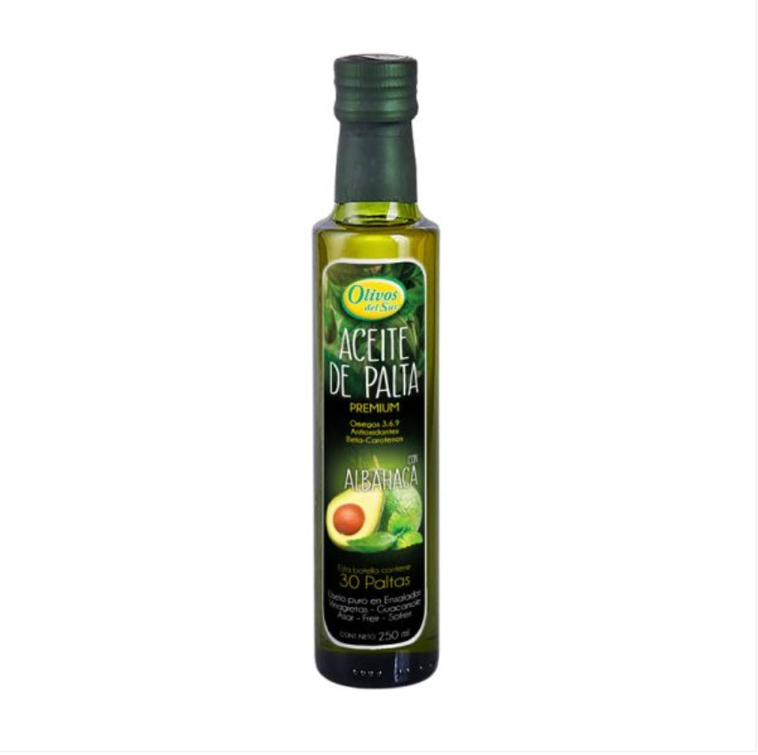 Aceite de Palta alhabaca 250ml Olivos del Sur