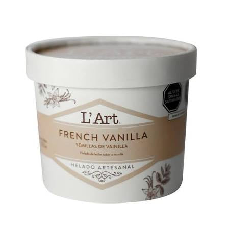 Helado Artesanal 1lt L'Art Vainilla