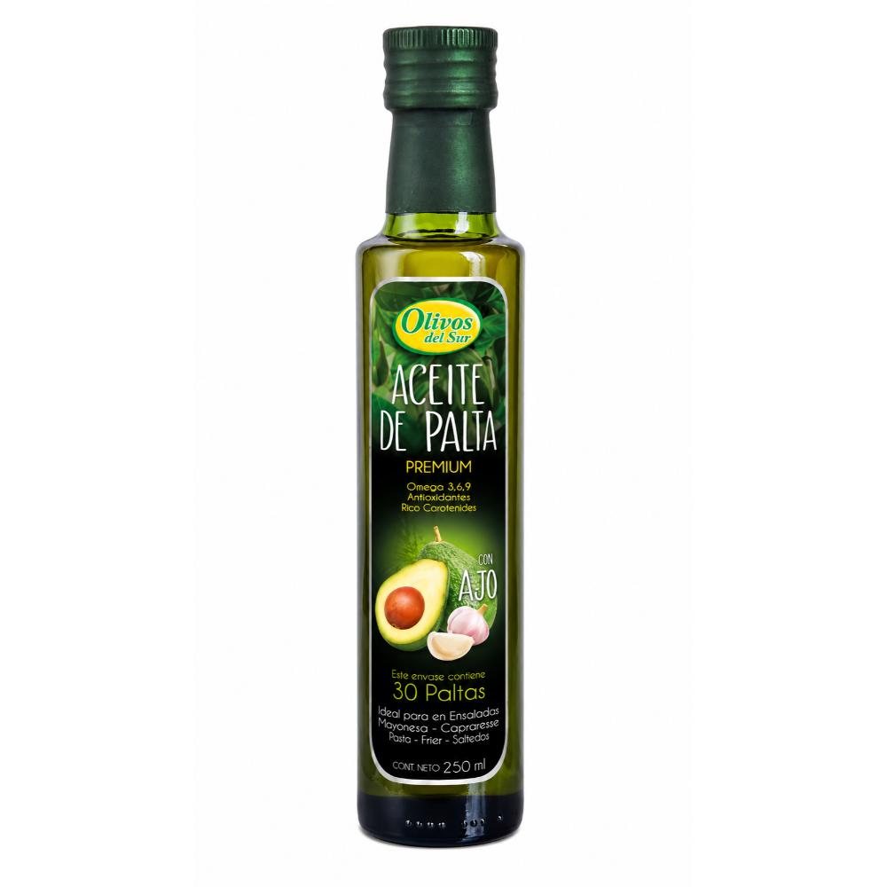 Aceite de Palta con Ajo 250 Ml. | Olivos del Sur