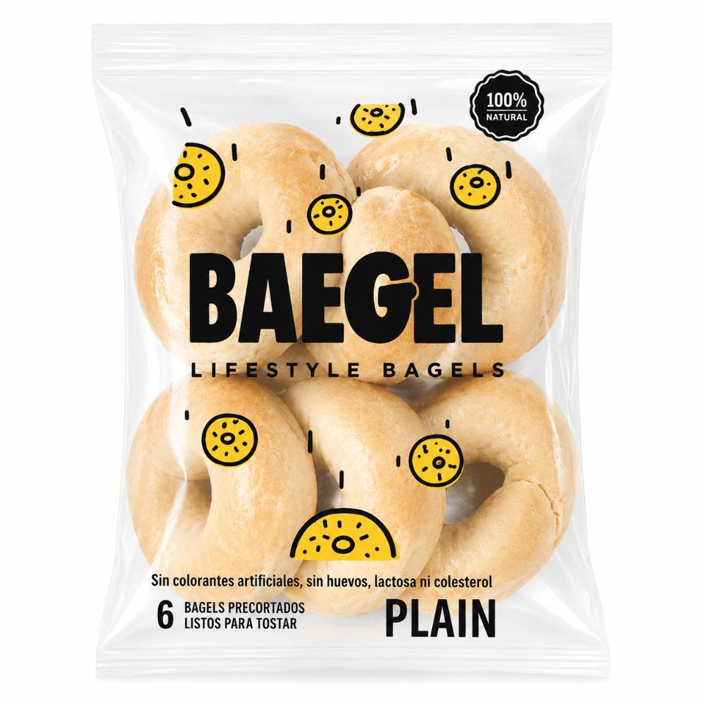 Bagel Plain Regular 6 unds | Baegel