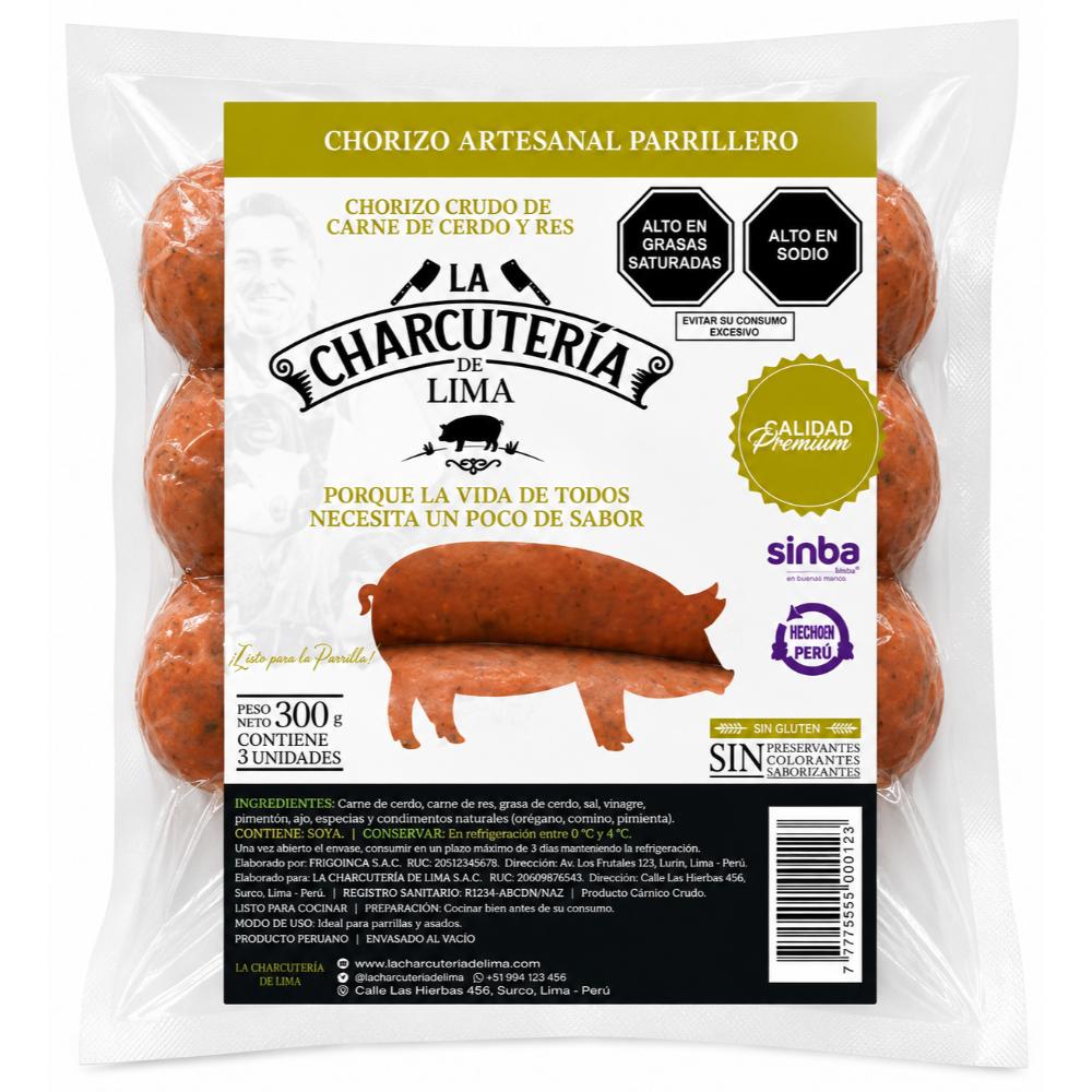 Chorizo Parrillero 300 GR. | La Charcutería de Lima
