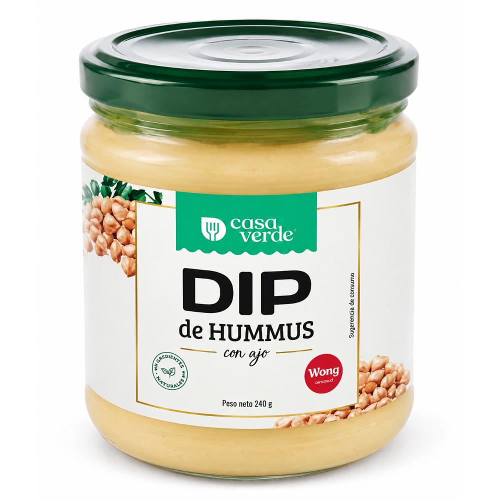 Dip de Hummus con Ajo 240 Gr. | Casa Verde