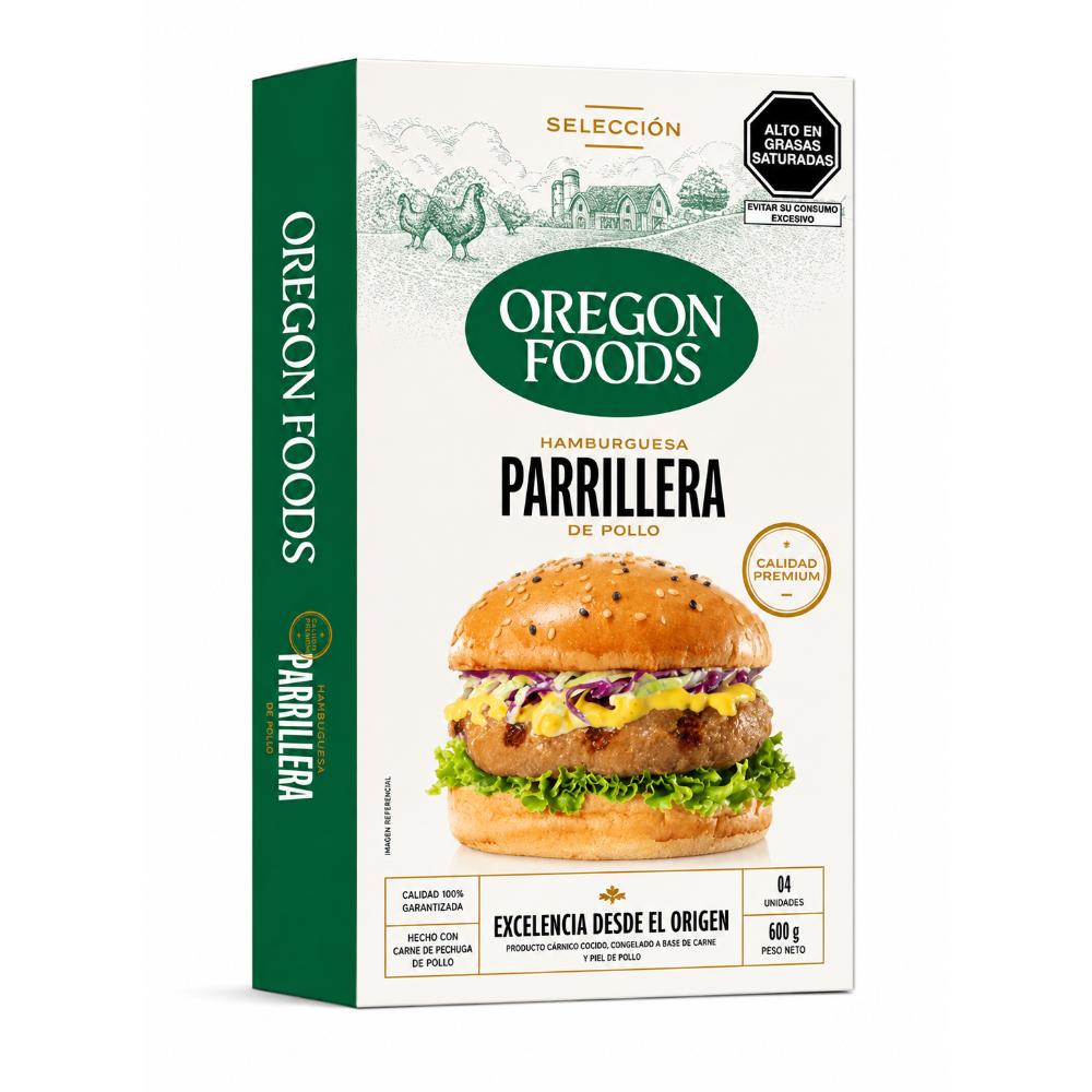Hamburguesa Parrillera Pollo 4 Unds. | Oregon Foods