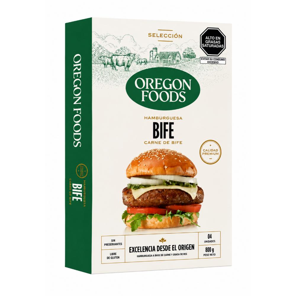 Hamburguesa de Bife 4 Unds. | Oregon Foods