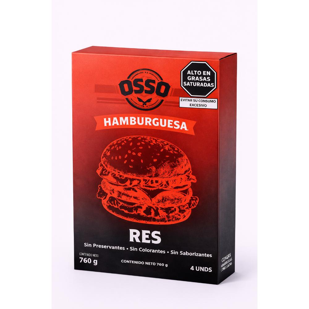 Hamburguesa de Res 4 und | Restaurante Osso