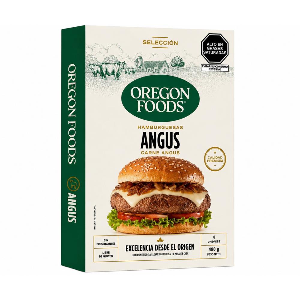 Hamburguesas Angus 4 Unds | Oregon Foods