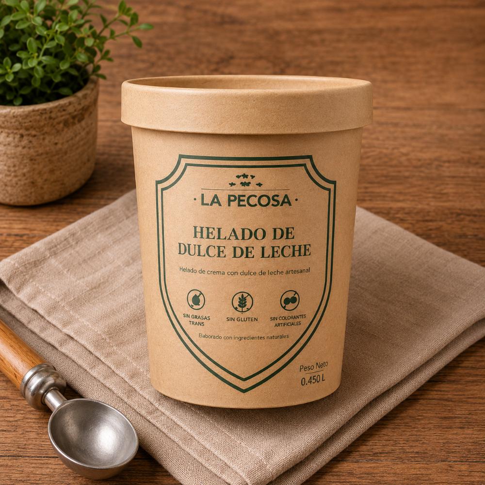 Helado Dulce de leche 0.450L | La Pecosa Healthy Food