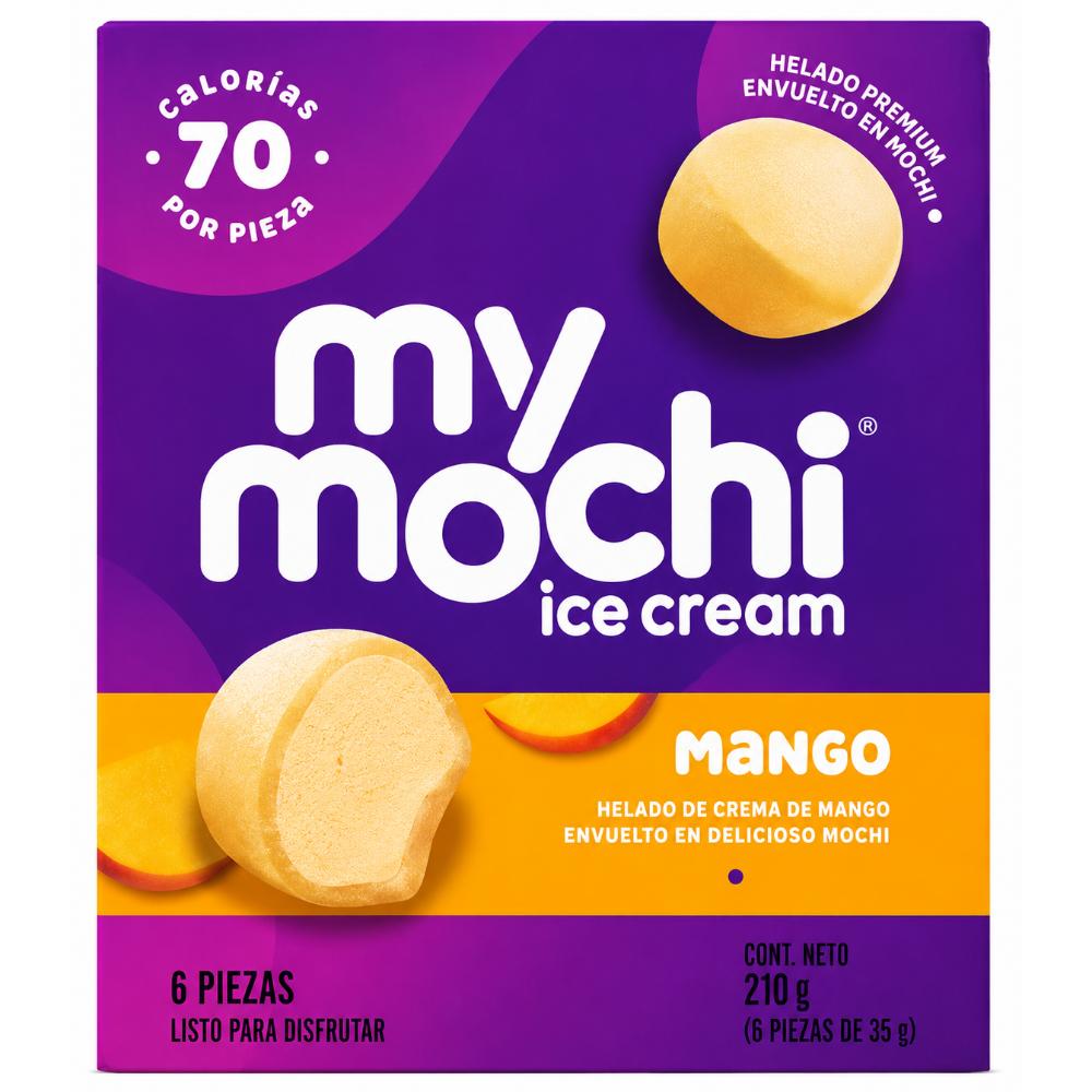 Helado de Mango cubierto con Mochi 6 Unds. | My Mochi