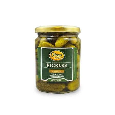 Pickles entero frasco 550 Gr Olivos del Sur