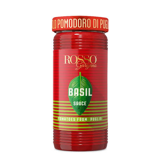 Salsa Tomate al Basilico 290g Rosso Gargano