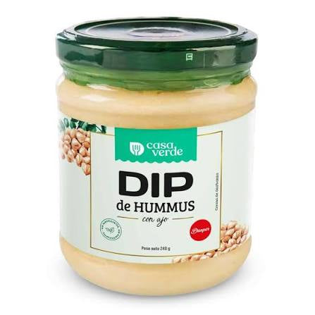 Dip de Hummus con ajo 240g Casa Verde