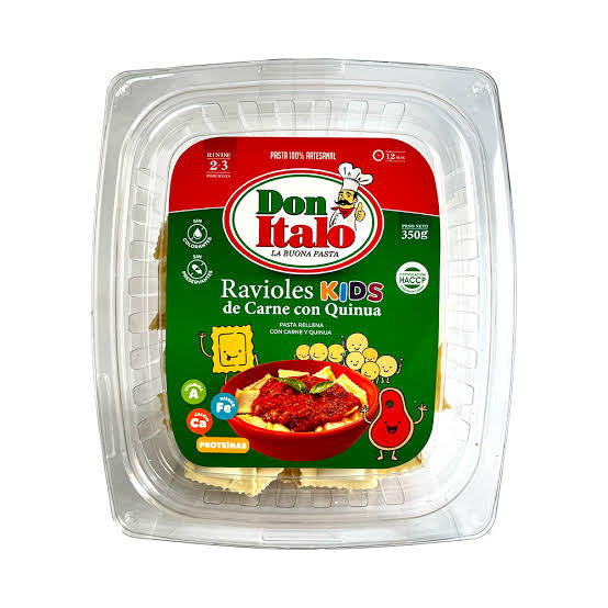 Ravioles Kids de carne y quinua 350g Don Italo