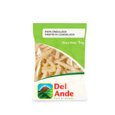 Papa ondulada prefrita importada 1kg Del Ande