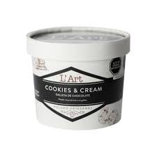 Helado Artesanal 0.5 lt L'Art Cookies & Cream