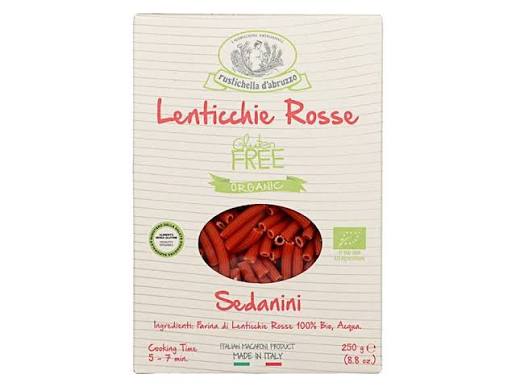 Sedanini Lenticchie rosse bio gluten free 250g Rustichella