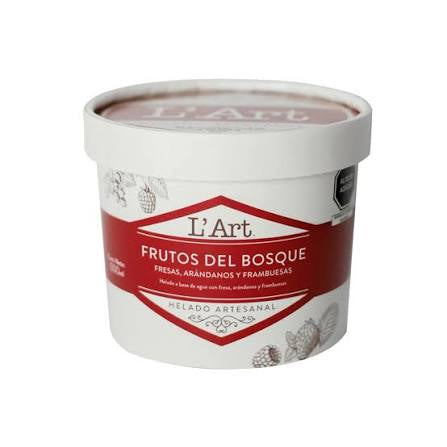 Helado Artesanal 1lt L'Art Frutos del Bosque