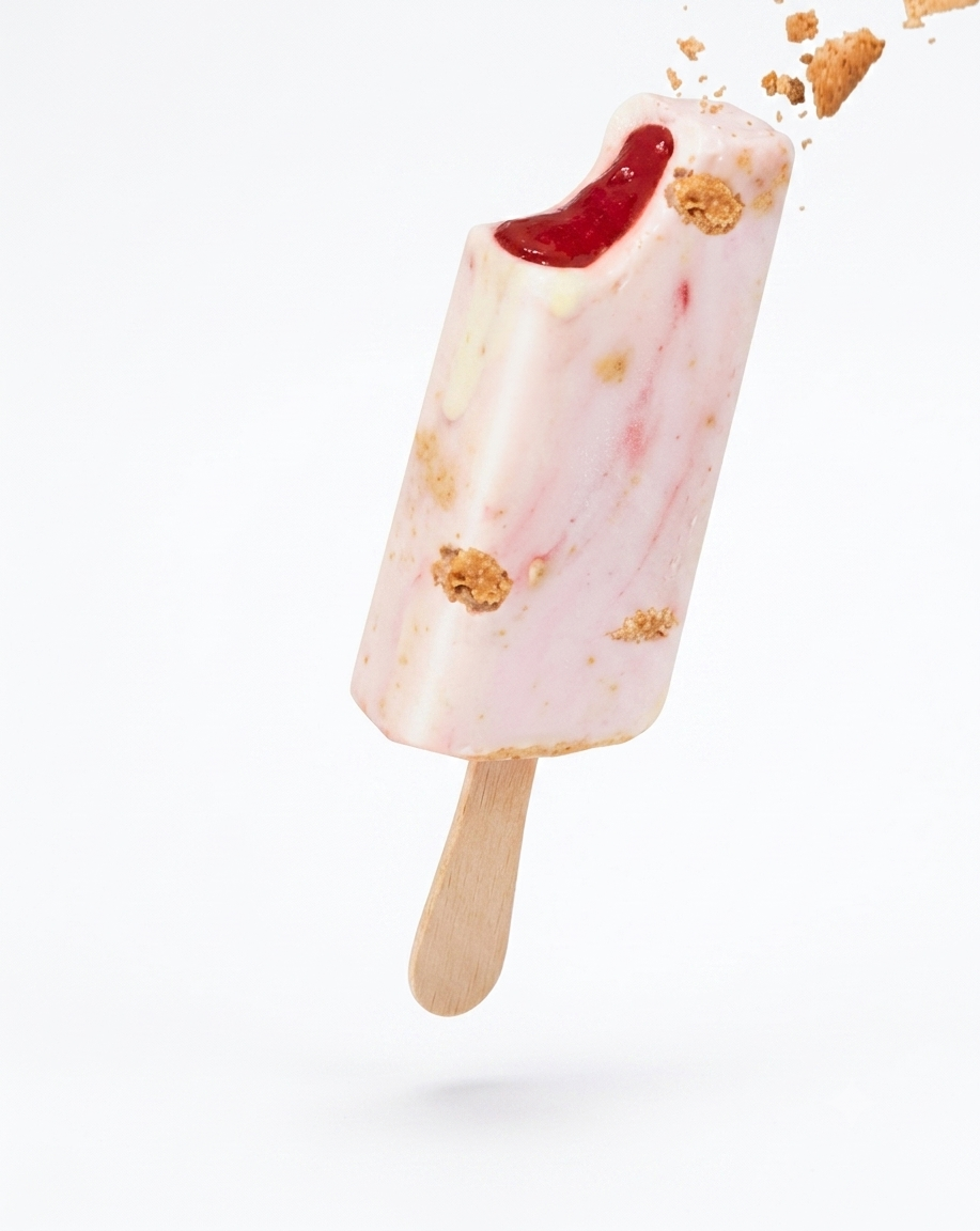 Paleta Cheesecake de fresa 130g Postrelado
