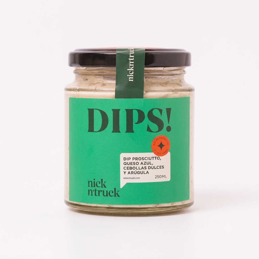 DIP Prosciutto Queso Azul Cebolla dulce y Arugula 250g Nick n Truck