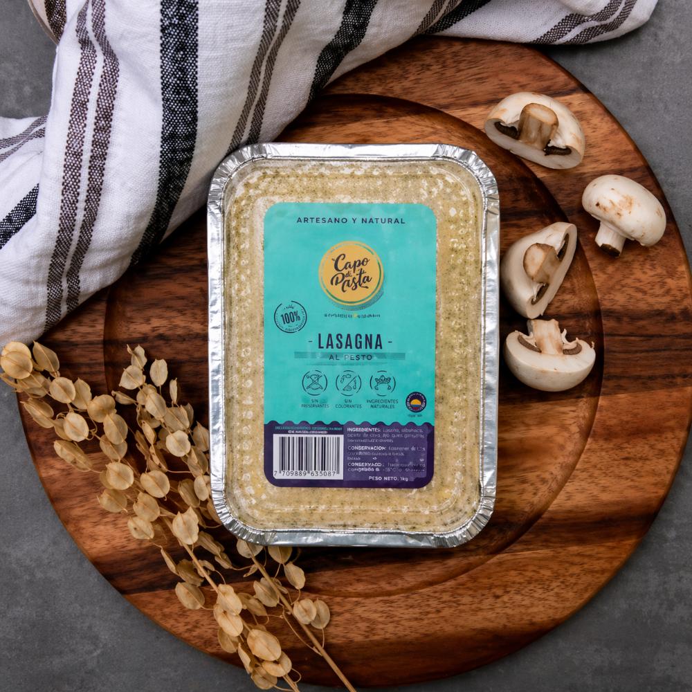 Venta de Lasagna al Pesto de 1 KG - Capo di Pasta