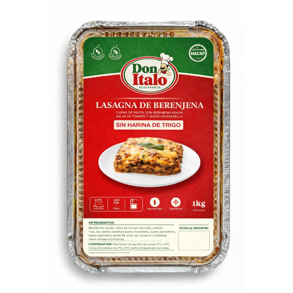 Lasagna berenjena 1 kg Don Italo