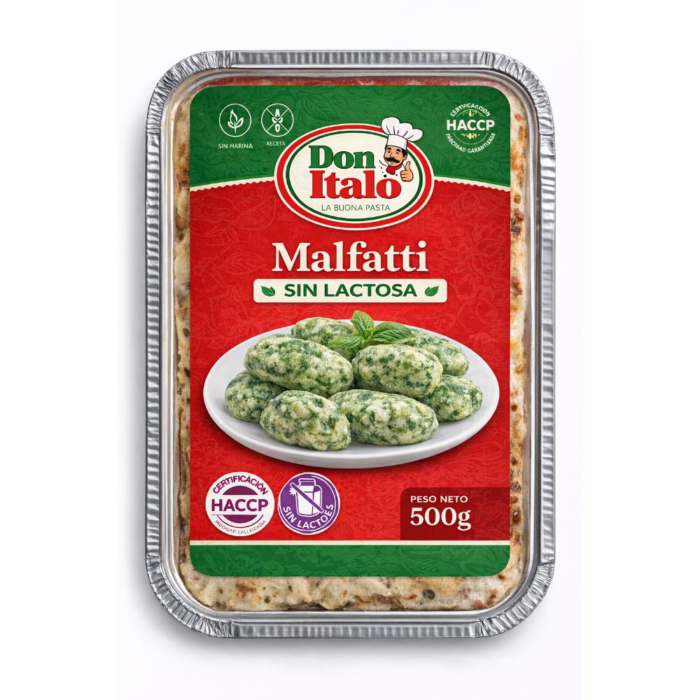 Malfatti sin lactosa 500g Don Italo
