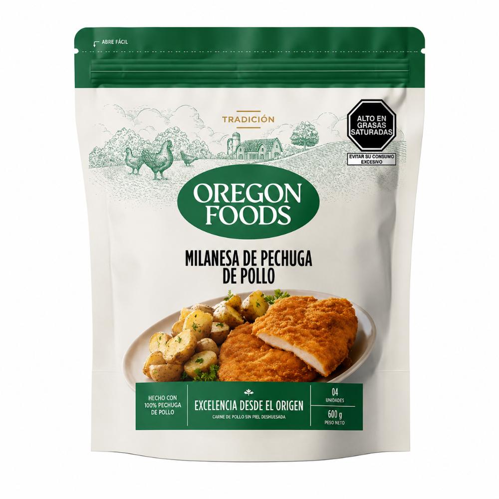 Milanesa de Pechuga de Pollo 4 Unds. | Oregon Foods