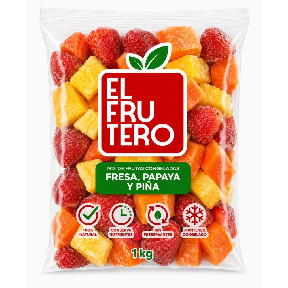 Mix Fresa, Papaya y Pina 1 kg | El Frutero