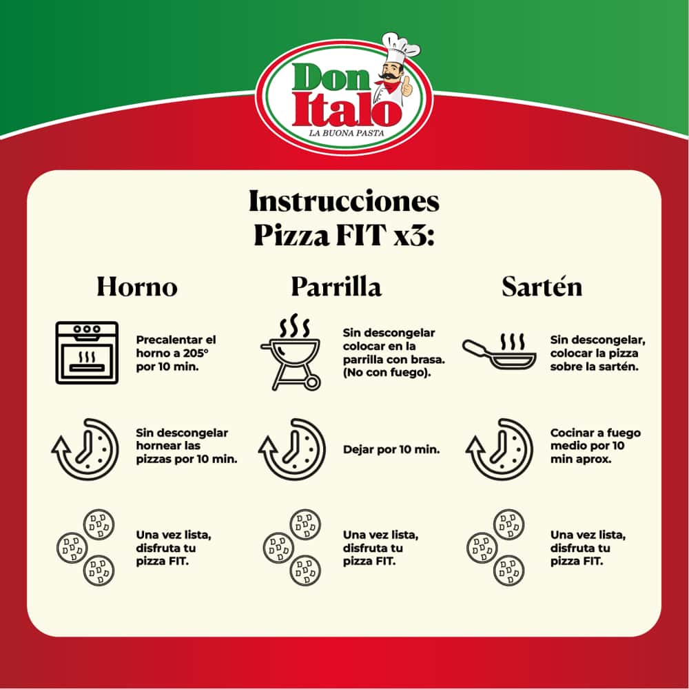 Pizza Fit 3 Unds | Don ítalo