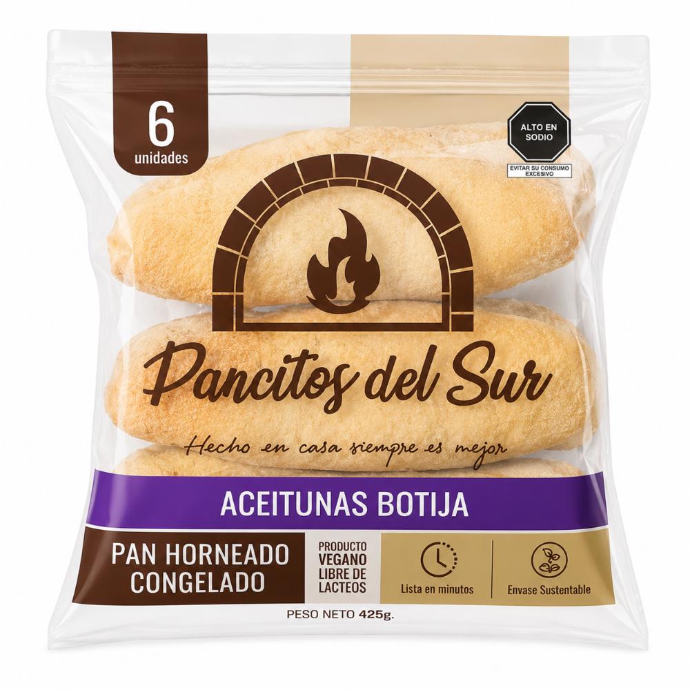 Pancitos del Sur 6 Unds. | Aceitunas Botija