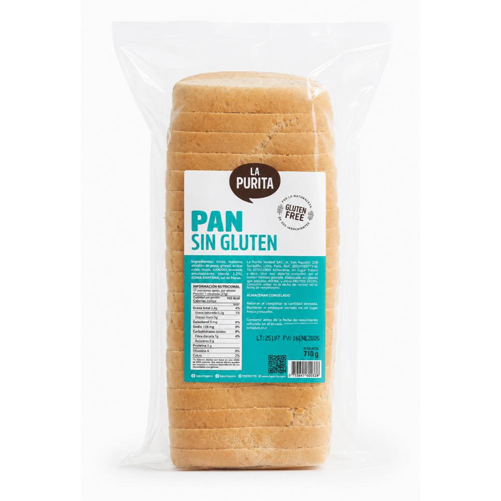 Pan de Arroz Sin Gluten 710 Gr. |  La Purita