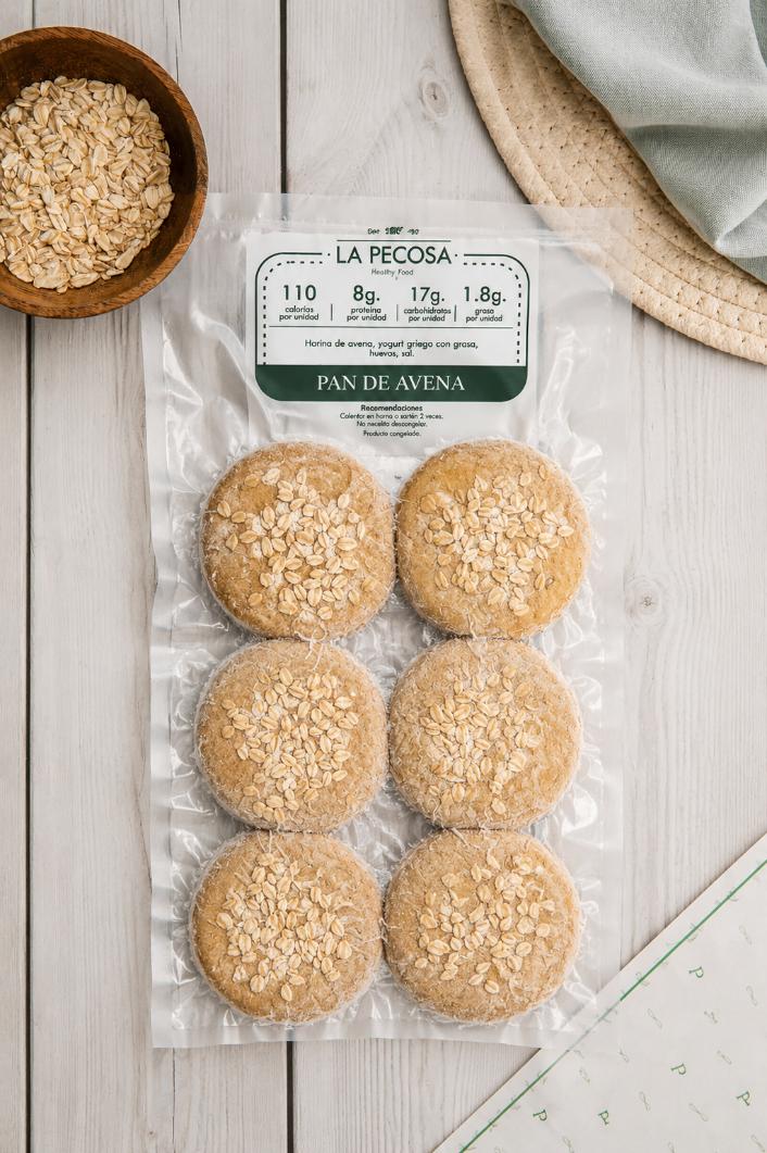 Pan de Avena 6 Und | La Pecosa Healthy Food