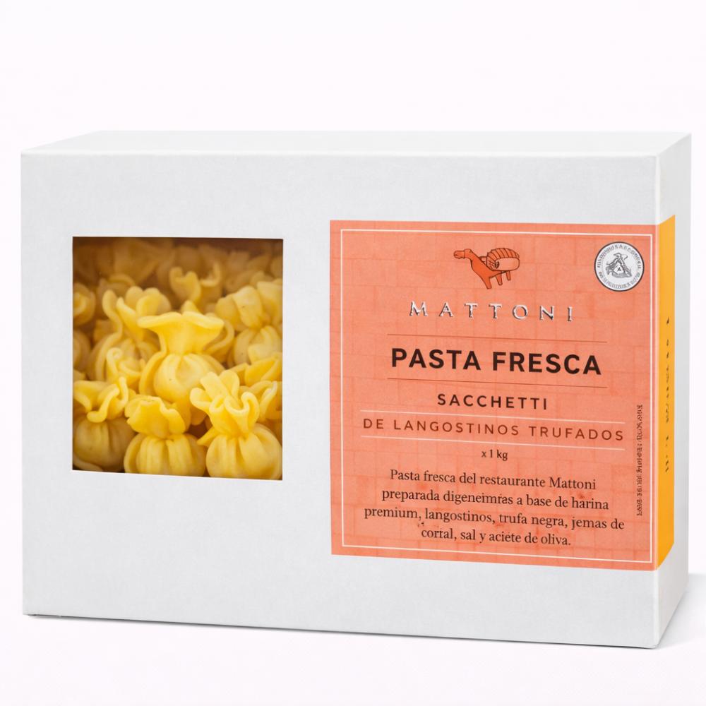 Saccheti de langostinos trufados x 1kg | Restaurante Mattoni