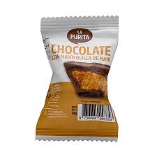 Chocolate relleno de mani und La Purita