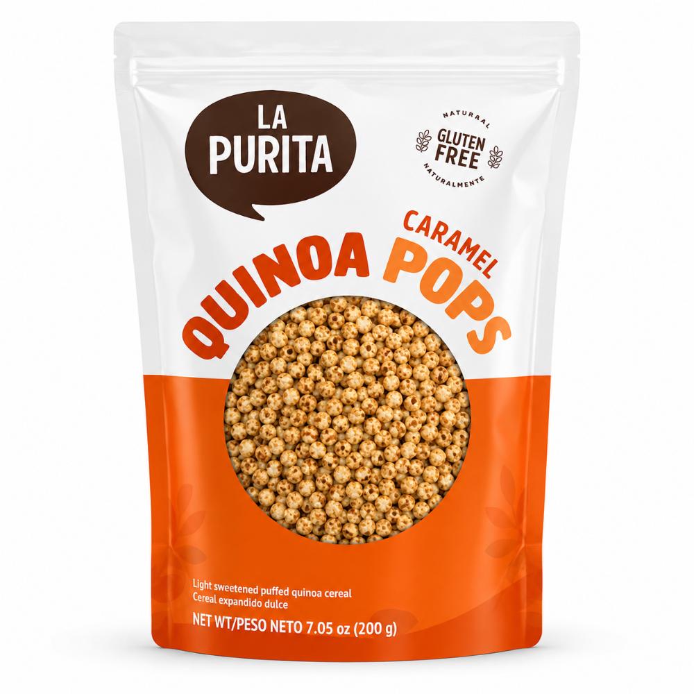 Quinua Pops Caramel 200 Gr. | La Purita