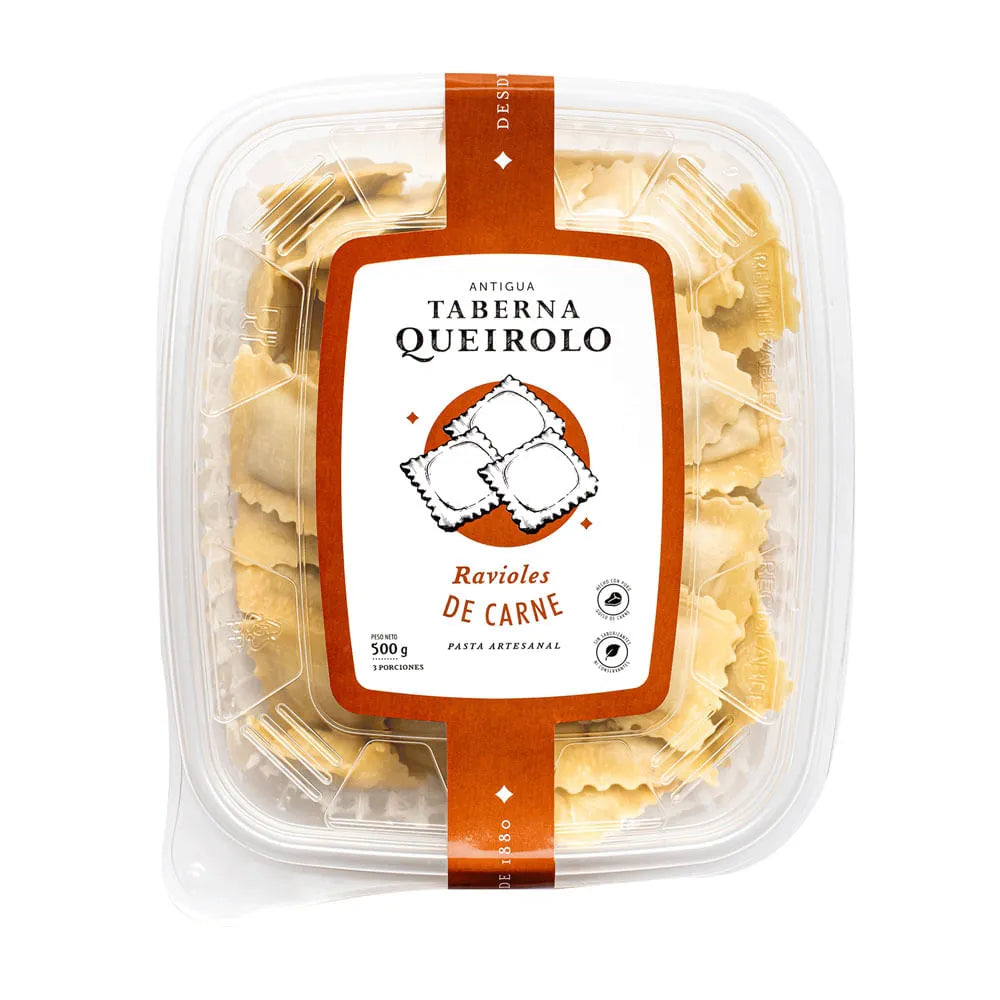 Ravioles de carne 500g Antigua Taberna Queirolo