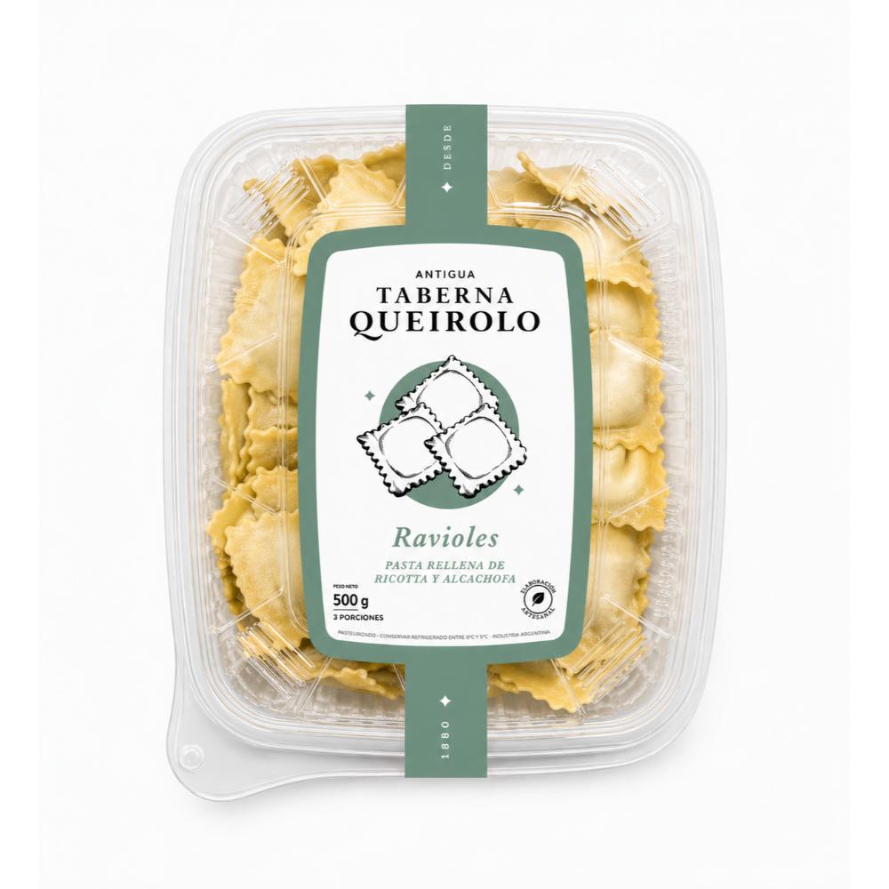 Ravioles de Ricota y Alcachofa 500g | Antigua Taberna Queirolo