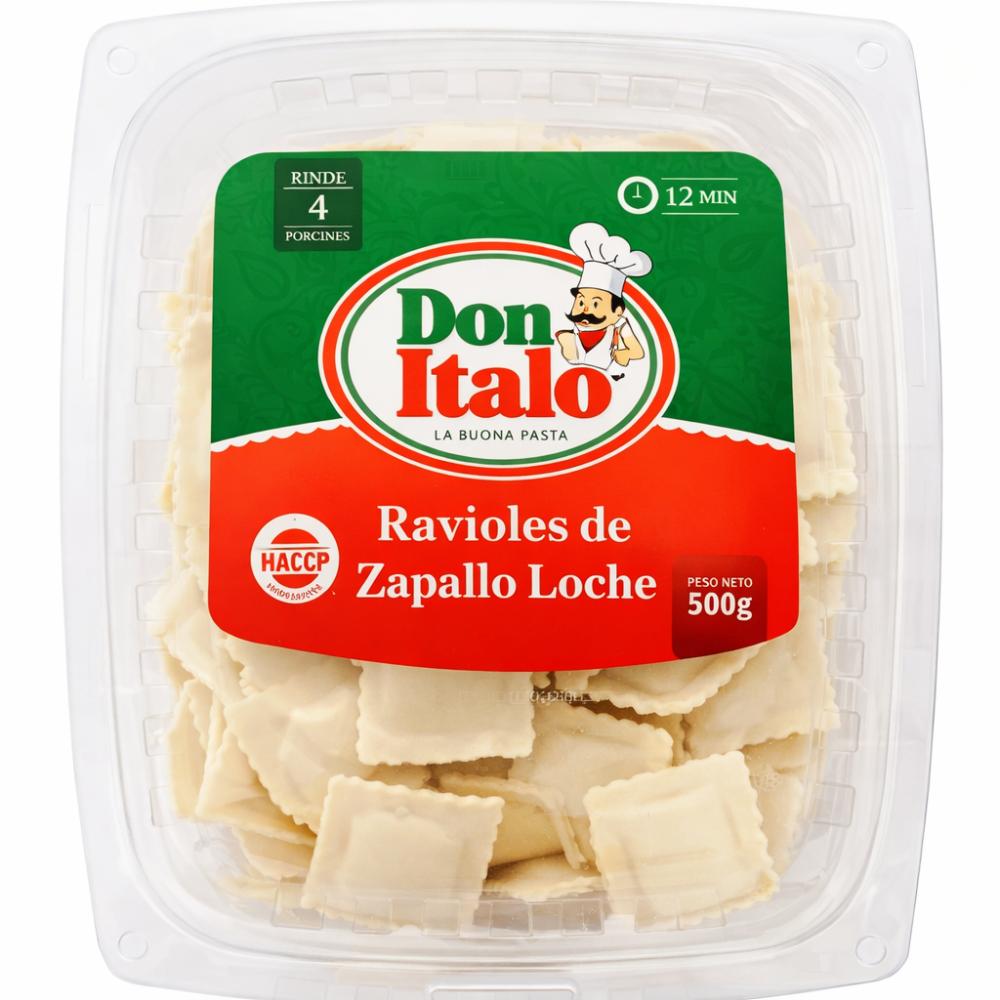 Ravioles Zapallo Loche sin lactosa 500g Don Italo