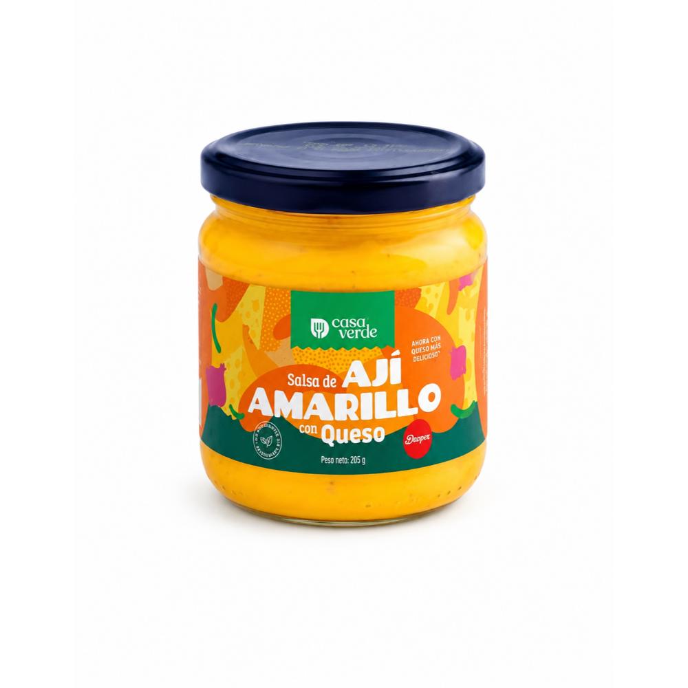 Salsa de Ají Amarillo con Queso 190 Gr. | Casa Verde