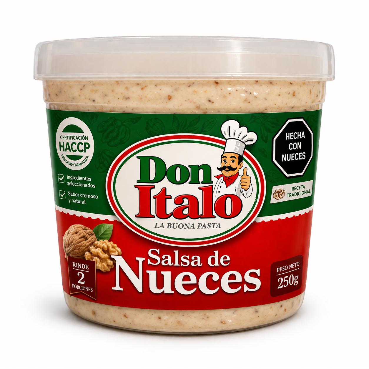 Venta de salsa de nueces lista para usar Don Italo - Iceqori
