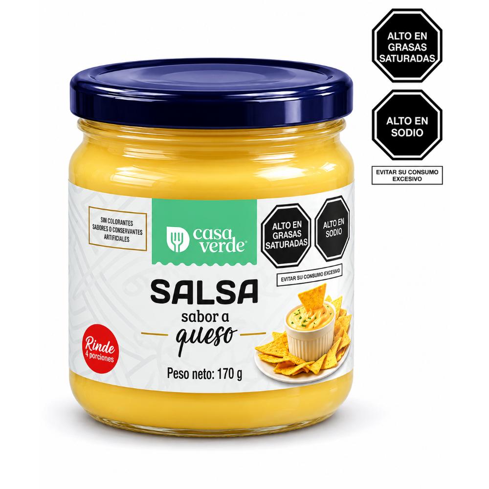Salsa sabor a Queso 370 Gr. | Casa Verde