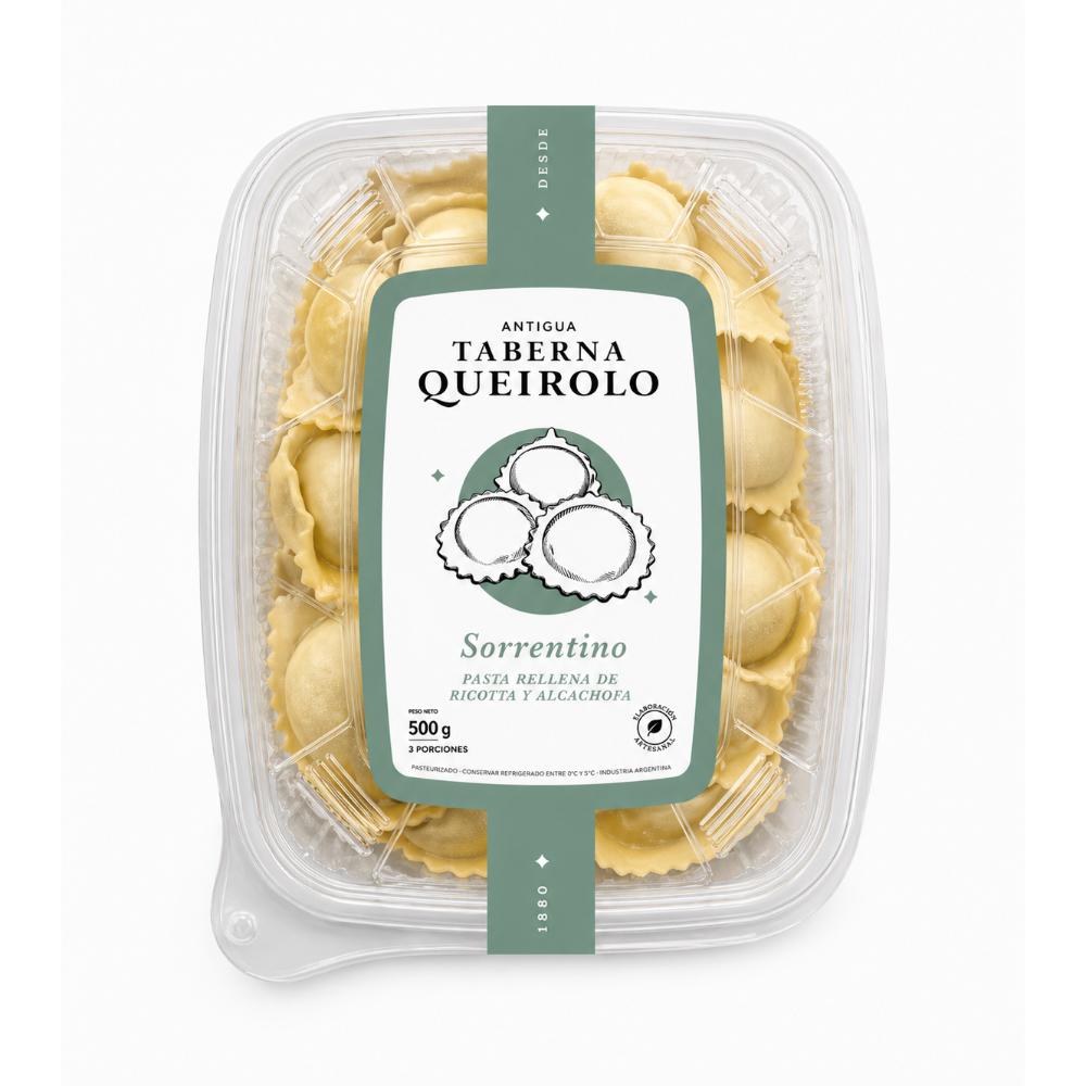 Sorrentino de Ricota y Alcachofa 500g | Antigua Taberna Queirolo