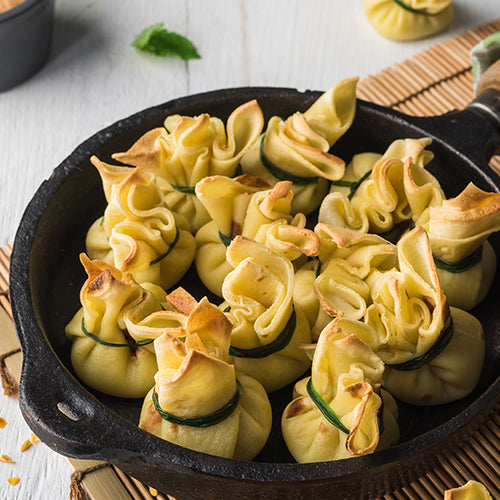 Bolsitas de crepes de poro y parmesano 25 unds Deli Taller