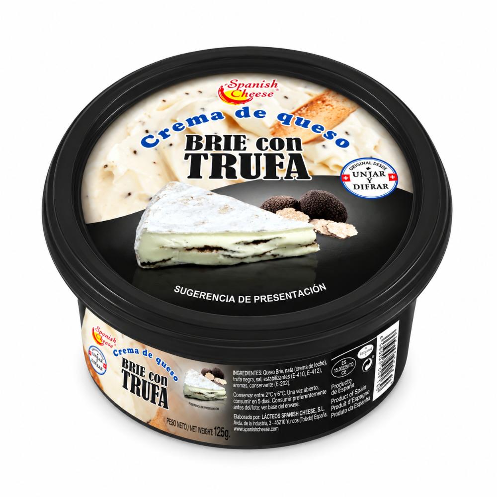 Crema de Queso Brie C/ Trufa Tarrina 125 GR. | Spanish Cheese - iceQori