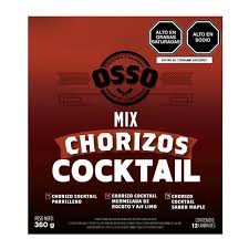 Mix Chorizos cocktail 12 unds Osso