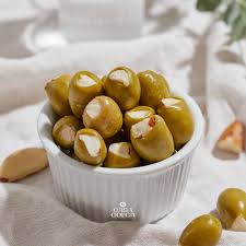 Aceituna verde rellena con castaña 200g Casa Colca