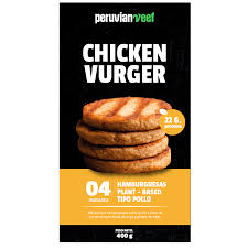 Chicken Vurger 4 unds Peruvian Veef