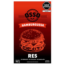 Hamburguesa res 4 unds Osso