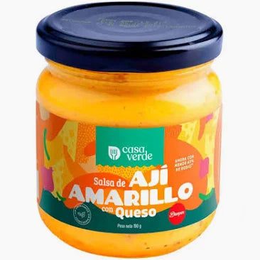 Salsa de ají amarillo con queso 190gr Casa Verde
