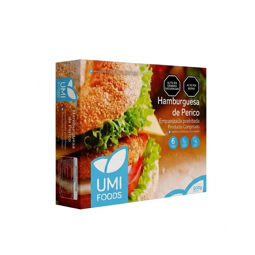 Hamburguesa de perico 500gr Umi foods - ice Qori